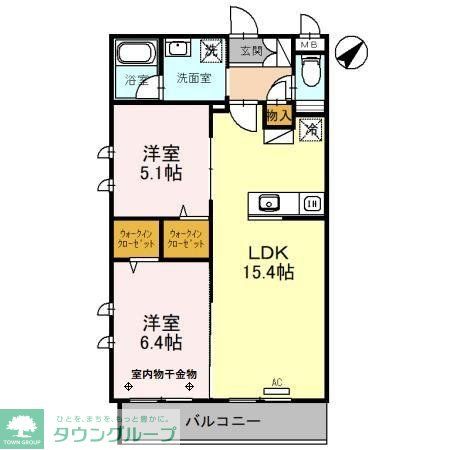 さいたま市緑区大字大門のマンションの間取り