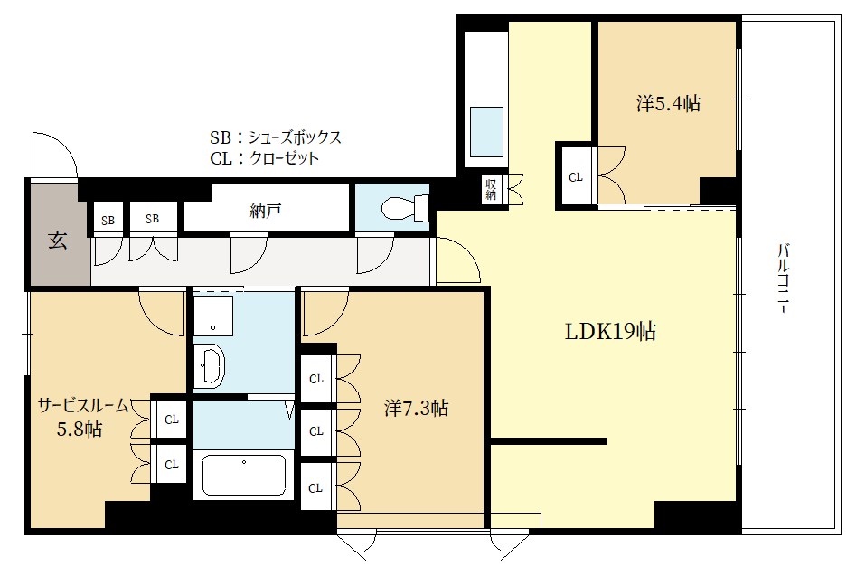 AKADEMOS　Residenceの間取り