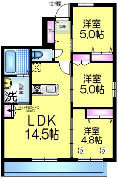 （仮称）宮久保1丁目メゾン・南棟の間取り