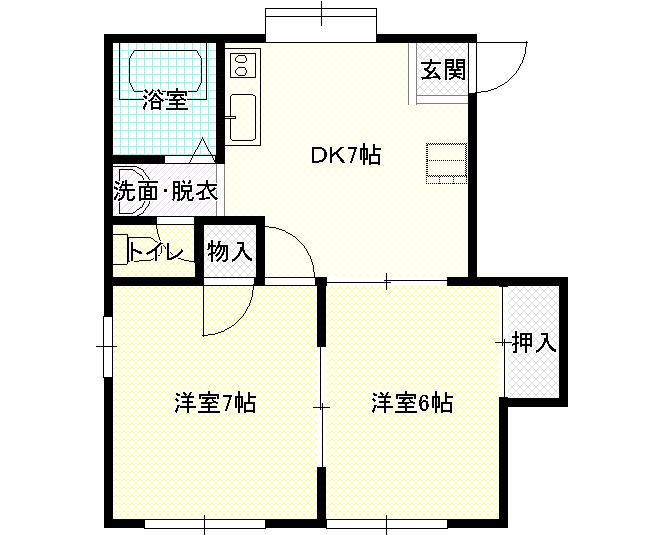 コーポヒロキA棟の間取り