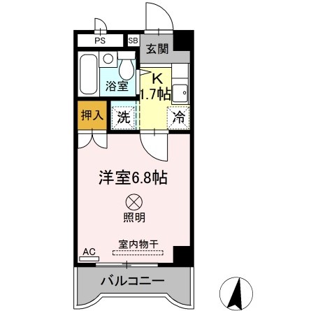 カナンハイツ大元の間取り