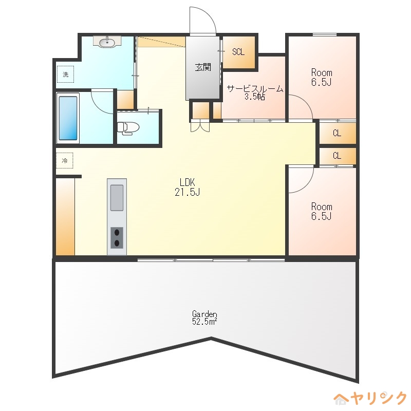 名古屋市緑区大高町のマンションの間取り