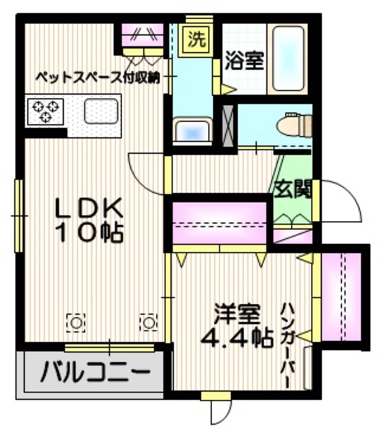 さいたま市中央区大戸のマンションの間取り