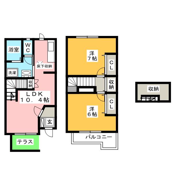 シーアイエス明和　Ｃ棟の間取り