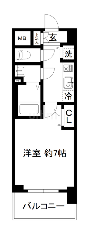 エスリード京都梅小路アヴェニテの間取り