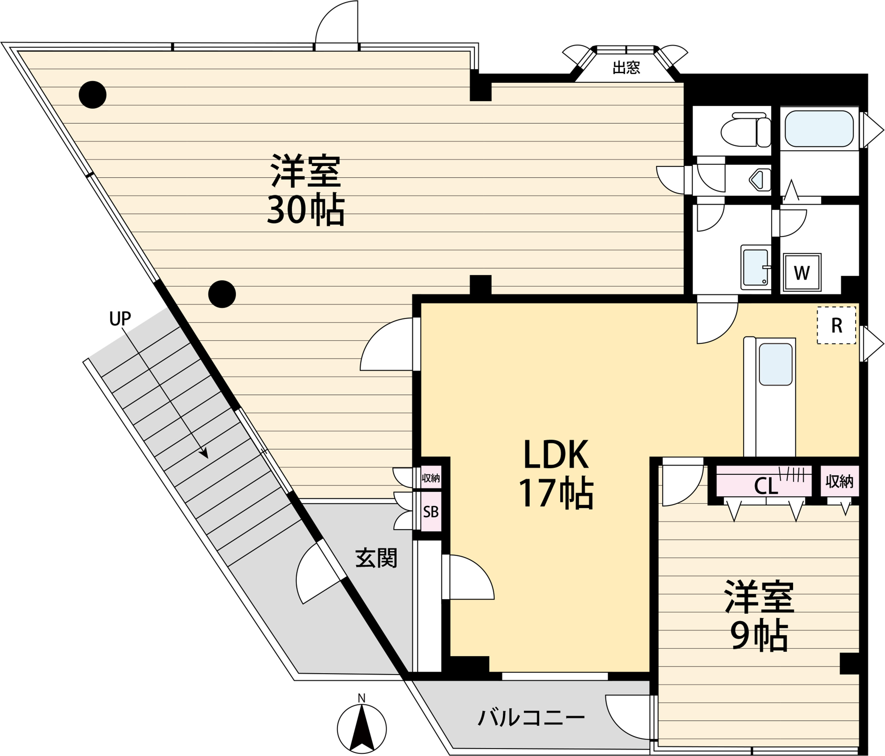 ヴィラ花見堂の間取り