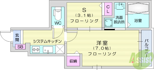 アルカンジュ２の間取り