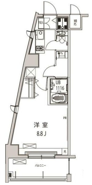 北区上十条のマンションの間取り