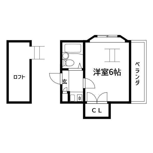 【江東区北砂のアパートの間取り】