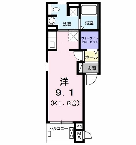 レリア立川の間取り