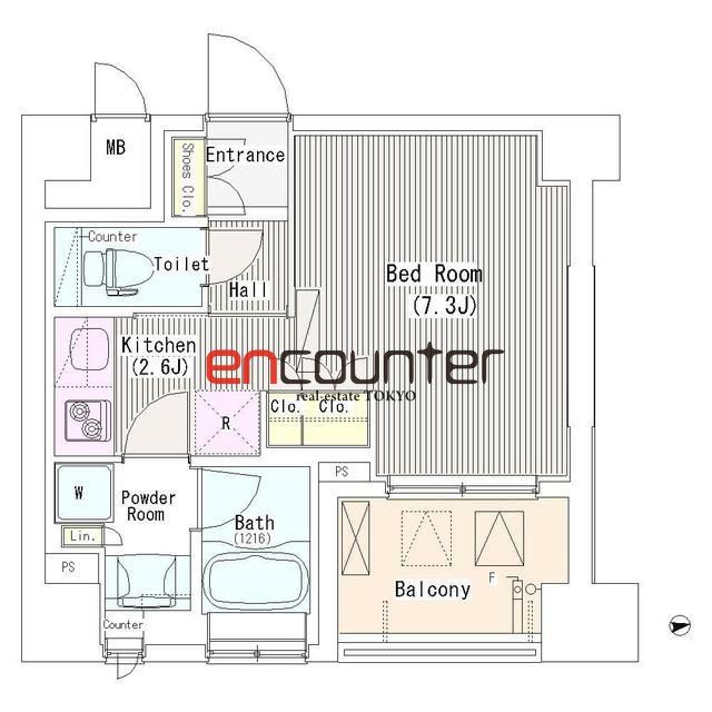 中野区東中野のマンションの間取り