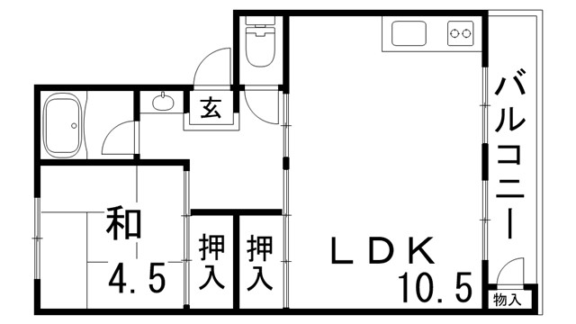 UR花山東の間取り