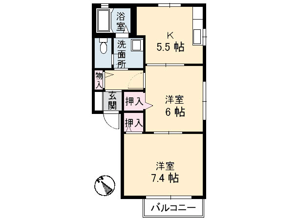 ディアス小羽山の間取り