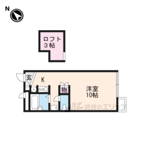 草津市追分のアパートの間取り