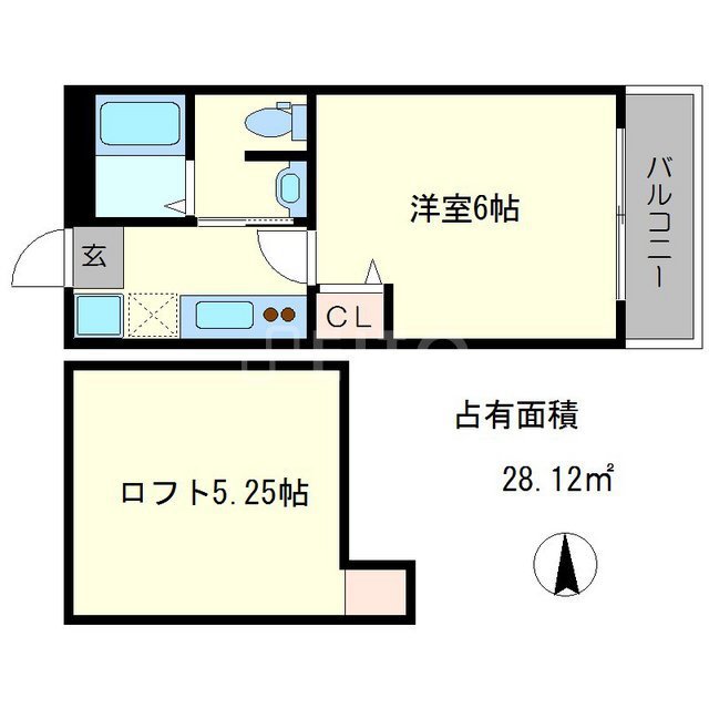 ロフティ北白川の間取り