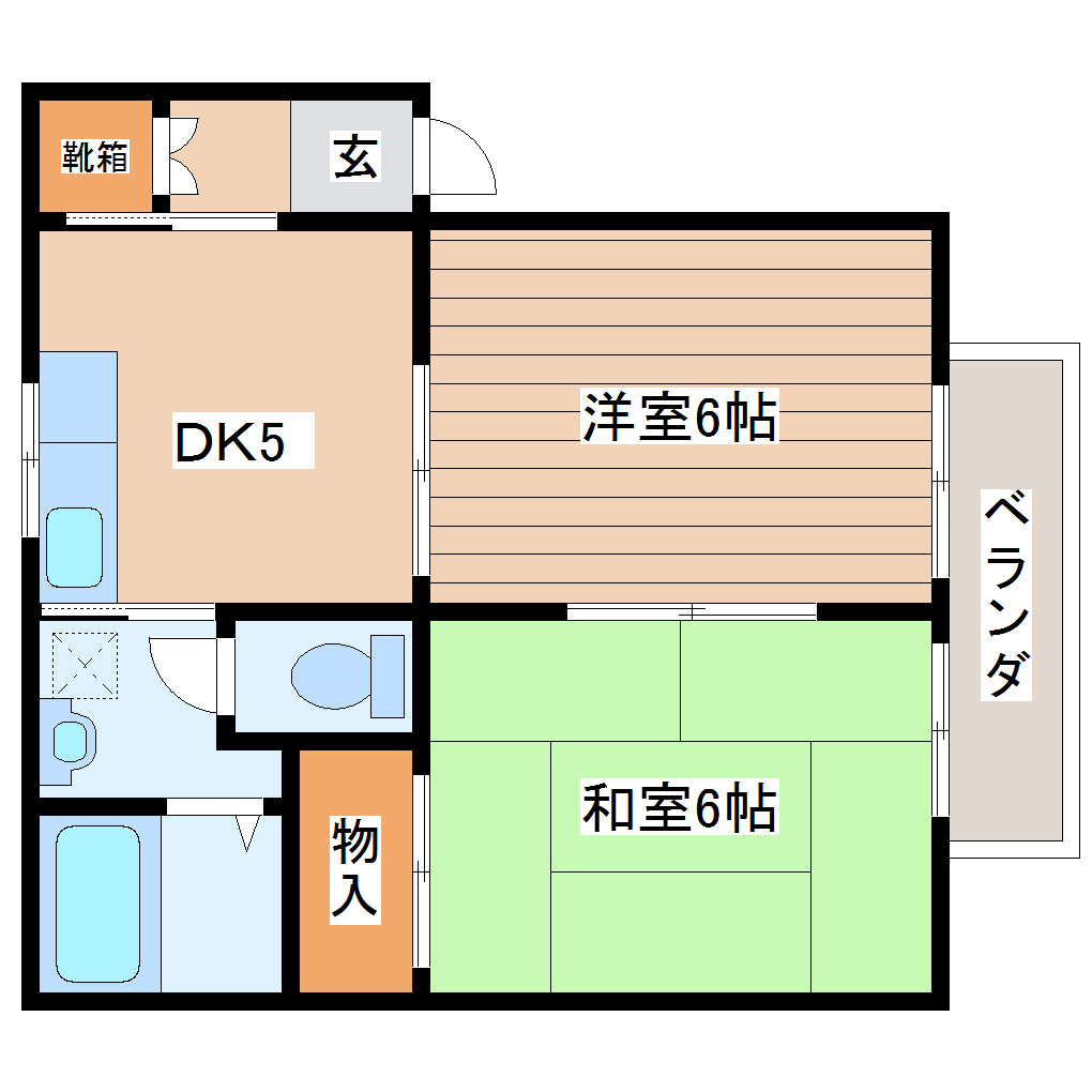 エステート輝Cの間取り