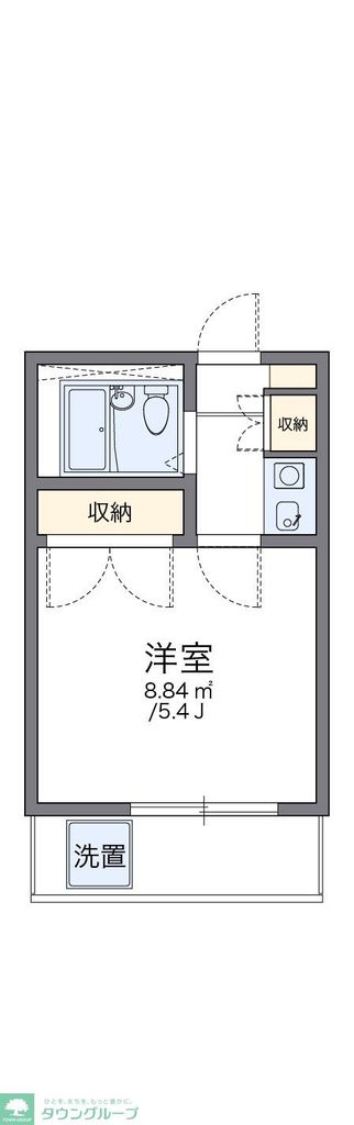 新宿区西早稲田のアパートの間取り