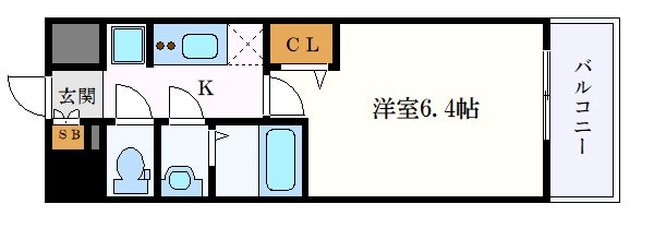 名古屋市中区新栄のマンションの間取り