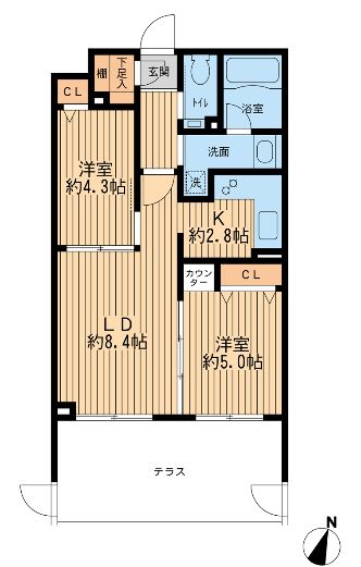 フォレシティ桜新町の間取り