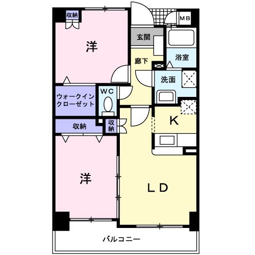 アビタシオン　シエルの間取り