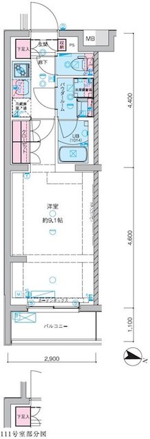 【ＧＥＮＯＶＩＡ聖蹟桜ヶ丘（ジェノヴィア）の間取り】