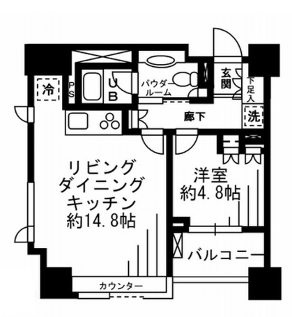 レジディア勝どきの間取り