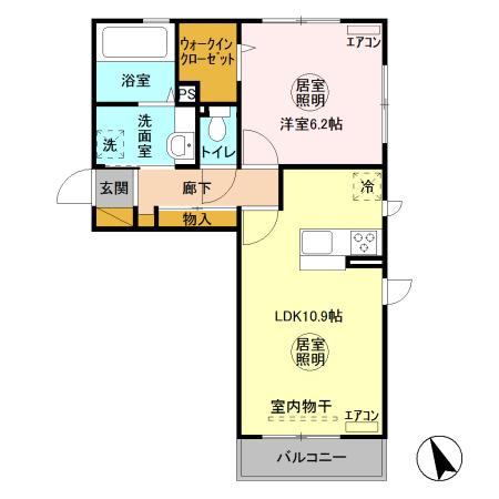 ハピネス Ｄの間取り