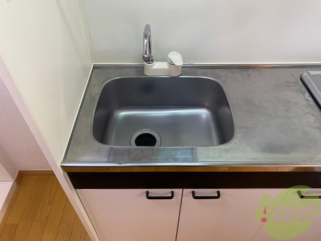 洗面設備　洗面台はございません。台所でご用意をお願い致します。