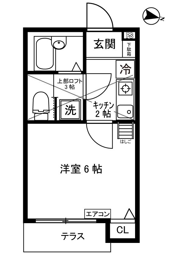 アトレ三田の間取り
