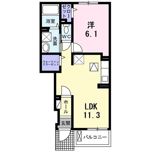 クレインコートの間取り
