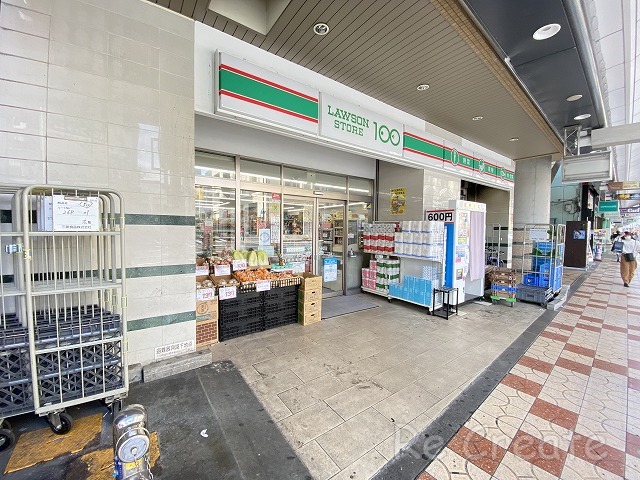 コンビニ　ローソンストア100浪速日本橋店（コンビニ）まで80m