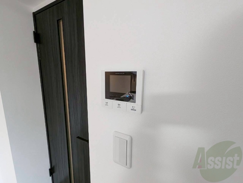 セキュリティ　モニタ付インターホンでセキュリティ面も安心です。