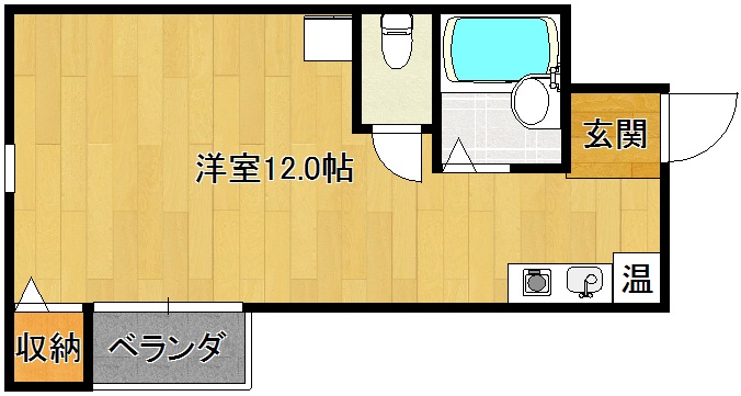 サンビレッジA棟の間取り