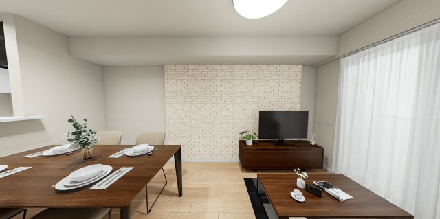 居室・リビング　パースはイメージのため実際とは異なる場合があります。実際の物