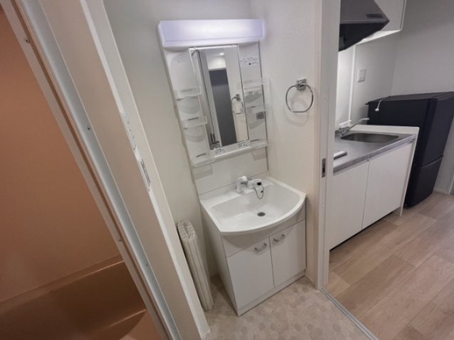 洗面設備　独立洗面台あり、毎朝おしゃれに忙しい女性の方におすすめです