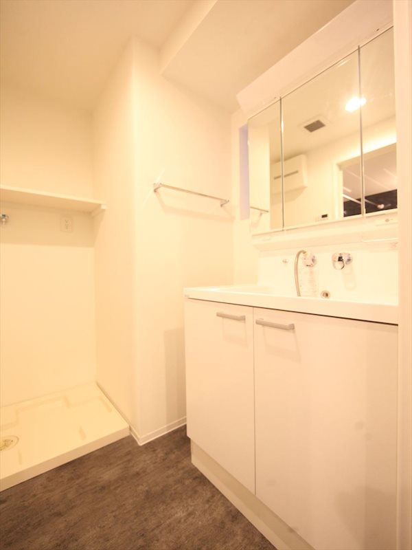 洗面設備　脱衣所　独立洗面台（シャンプードレッサー付）