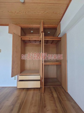 収納　大容量の収納自慢のお部屋です。