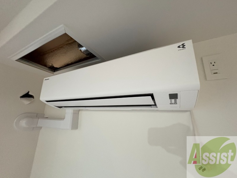 その他設備　エアコンが設置してありますので、寒暖対策もばっちり。