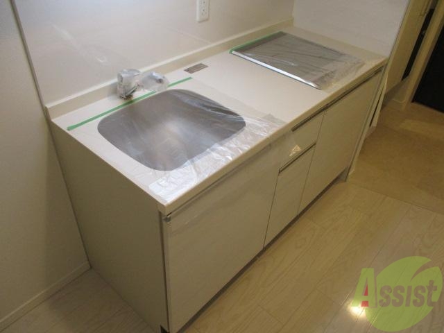 キッチン　システムキッチンＩＨ２口になりお料理好きにはたまりません