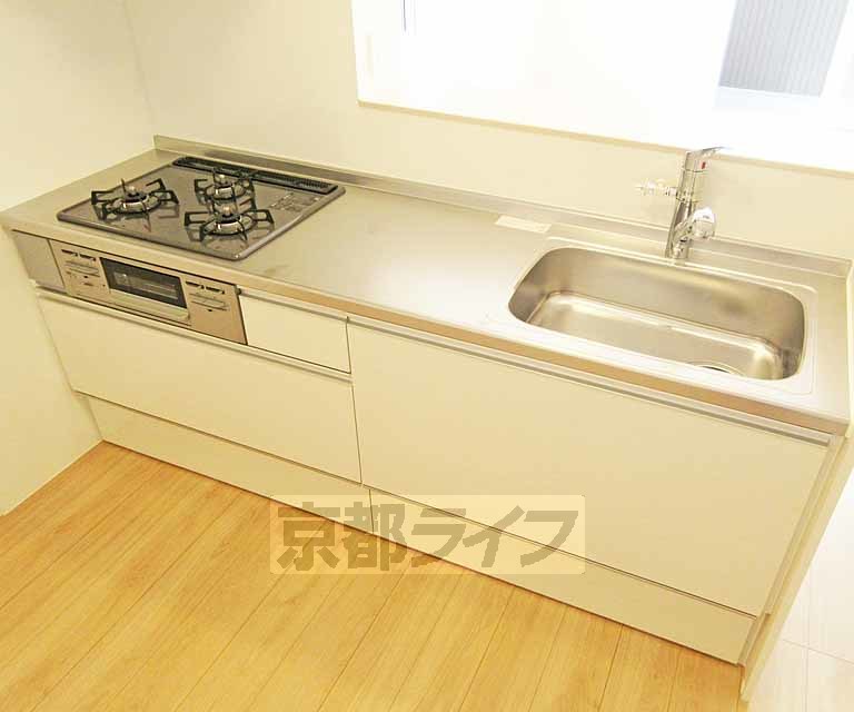 キッチン　使いやすい大きなキッチン・