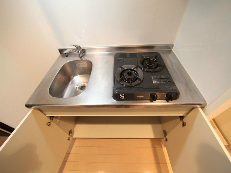 キッチン　システムキッチン（ガス2口コンロ付）