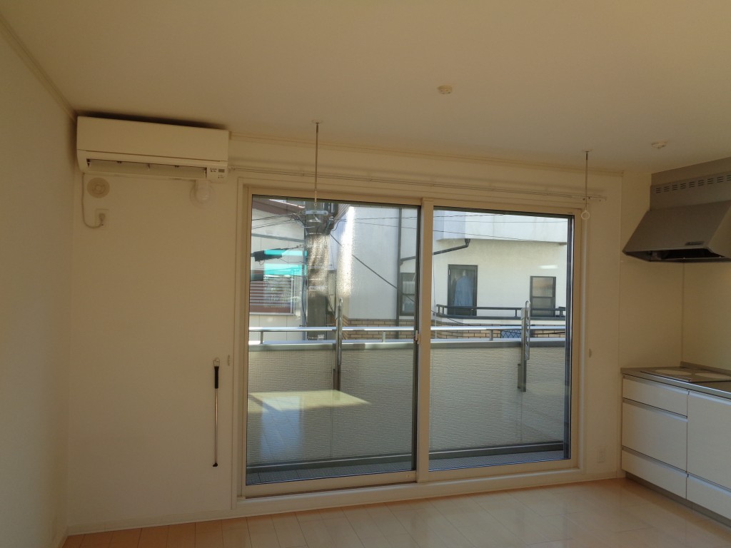 キッチン　2口システムコンロ　室内物干あり