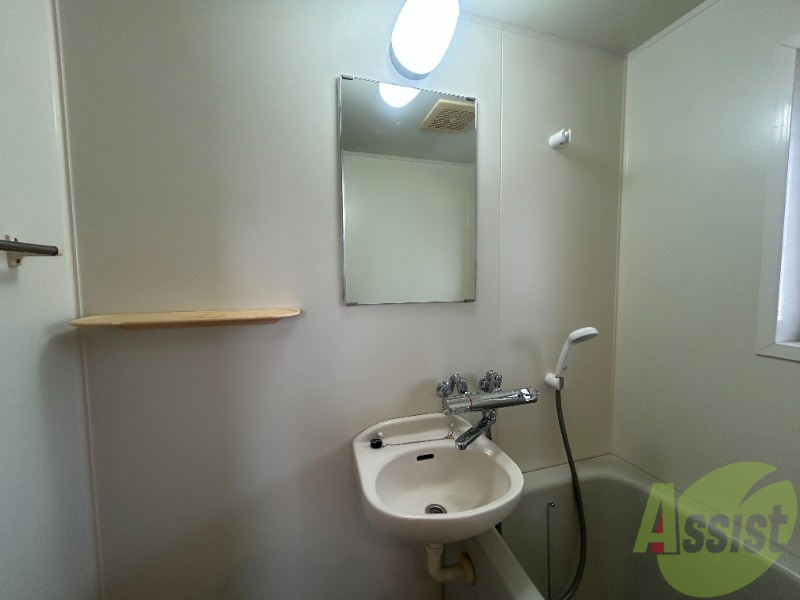 洗面設備　やっぱり洗面があると準備がはかどります。