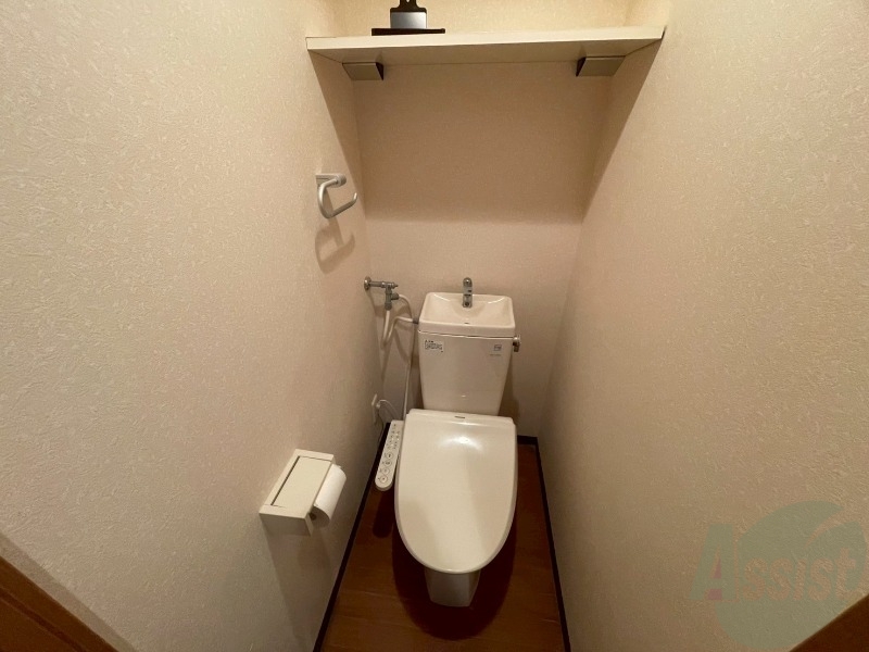 トイレ　ウォシュレットがついたトイレです。安心して使用できますね。