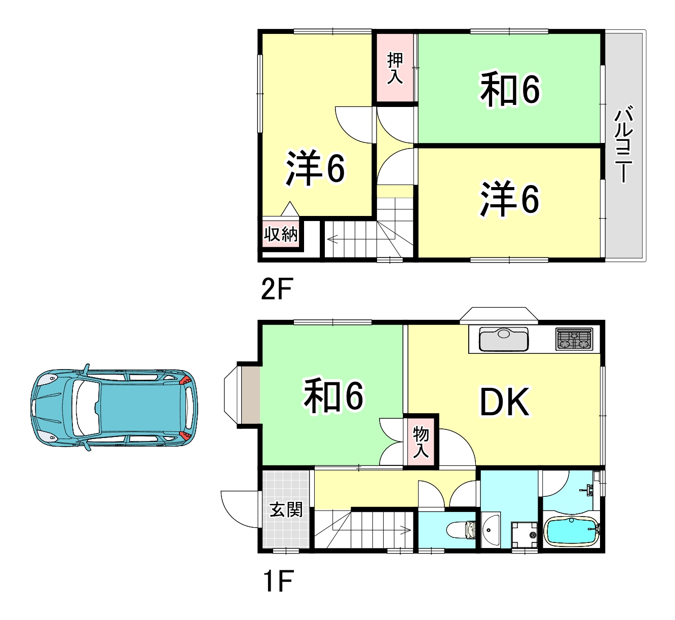 東垂水町戸建の間取り写真