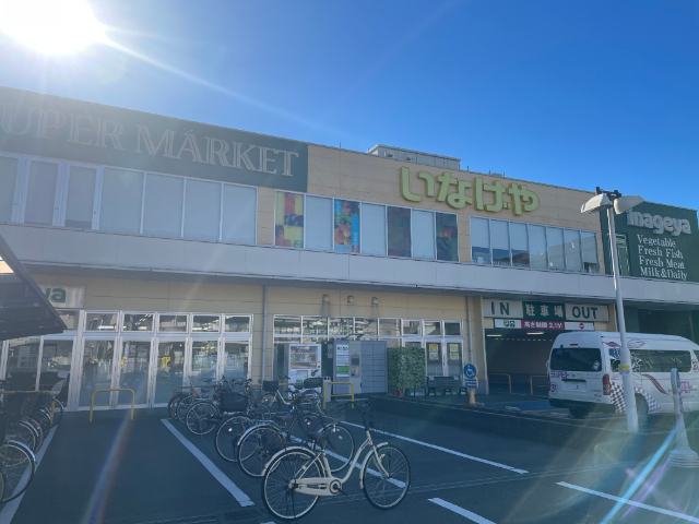 スーパー　いなげや横浜綱島店（スーパー）まで255m