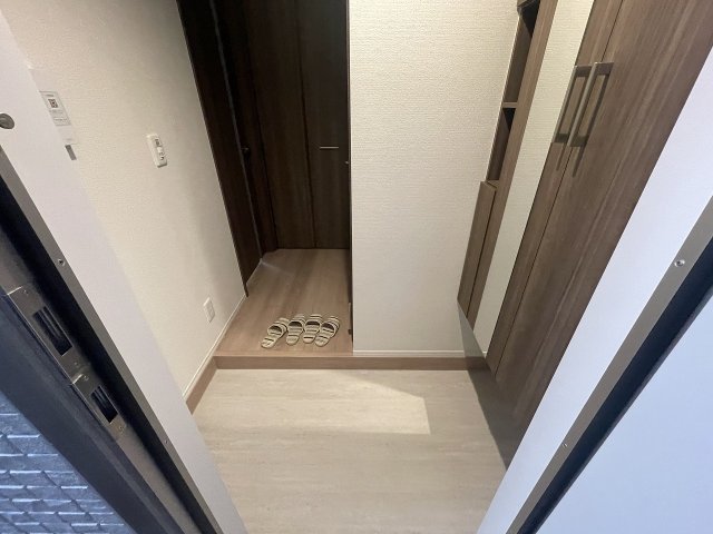 玄関　収納もある玄関です
