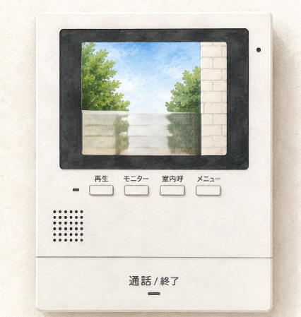 セキュリティ　TVインターホン(イメージ）