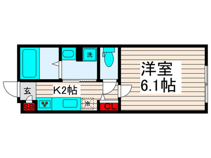 East Rose扇の間取り写真