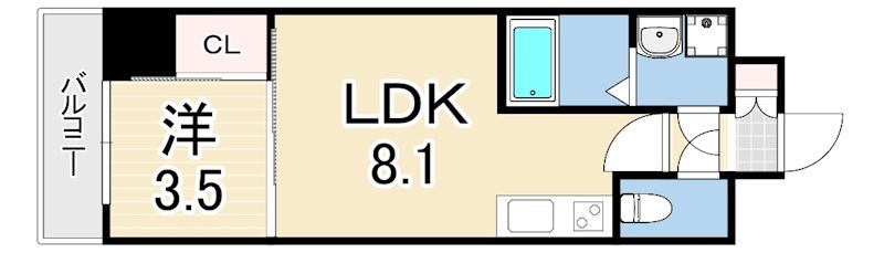 LIVIAZ KOBE LAMERの間取り写真